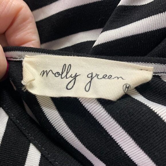 Molly Green  Stripe Rayon COMFY Dress - Picture 2 of 3